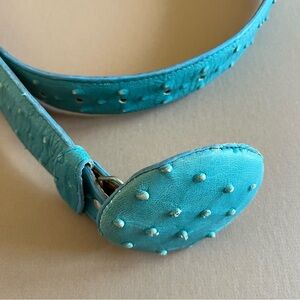 Turquoise Genuine Leather Belt